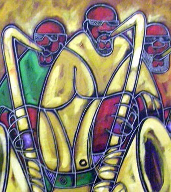 Sax Brothers Print Zoomed